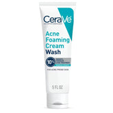 CeraVe Acne Control Foaming Face Cleanser 10% BPO - 5 fl oz: Paraben-Free, Noncomedogenic, With Niacinamide