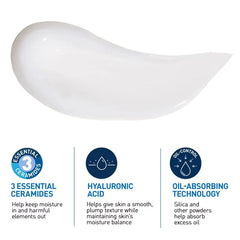CeraVe Oil Control Face Gel Cream - 3 fl oz: Contains Niacinamide, With Ceramides, For Normal & Combination Skin