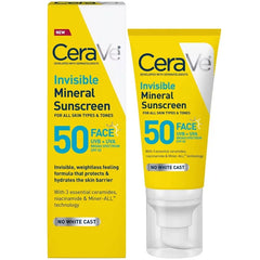 CeraVe Invisible Mineral Face Sunscreen - SPF 50 - 1.62 fl oz