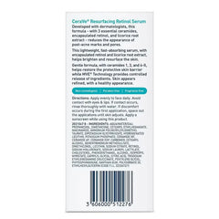 CeraVe Resurfacing Retinol Face Serum - 1 fl oz: Dark Spot Reduction, Skin Tone Improvement, Paraben-Free