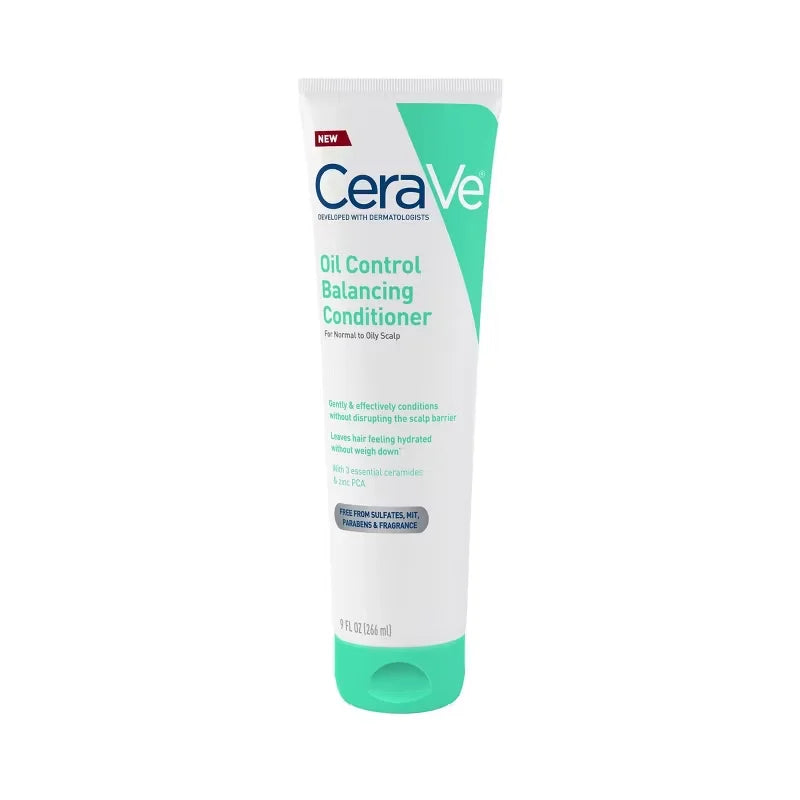 CeraVe Oil Control Gentle Scalp Care Conditioner - 9 fl oz: Hypoallergenic, Paraben-Free, Sulfate-Free