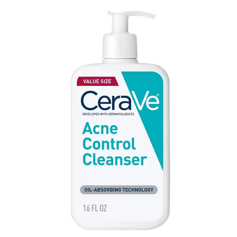 CeraVe Acne Face Cleanser with 2% Salicylic Acid and Purifying Clay for Oily Skin - 16 fl oz: Paraben-Free, Alcohol-Free, Contains Niacinamide