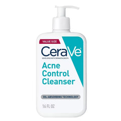 CeraVe Acne Face Cleanser with 2% Salicylic Acid and Purifying Clay for Oily Skin - 16 fl oz: Paraben-Free, Alcohol-Free, Contains Niacinamide