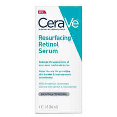CeraVe Resurfacing Retinol Face Serum - 1 fl oz: Dark Spot Reduction, Skin Tone Improvement, Paraben-Free