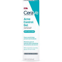 CeraVe Salicylic Acid Acne Treatment Control Gel - 1.35 fl oz: Exfoliating, Face, Liquid, Acne-Prone