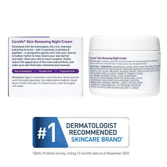 CeraVe Skin Renewing Night Cream Face Moisturizer - 1.7 fl oz: Hydrating, Contains Peptides, No Fragrance Added