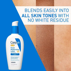 CeraVe Facial Moisturizing Lotion AM SPF50 - 3 fl oz: Paraben-Free, Noncomedogenic, Contains Ceramides, Face Cream